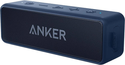 Soundcore 2 Portable Bluetooth Speaker with Stereo Sound, Bluetooth 5, Bassup, IPX7 Waterproof, 24-Hour Playtime, Wireless, Speaker for Home, Outdoors, Travel