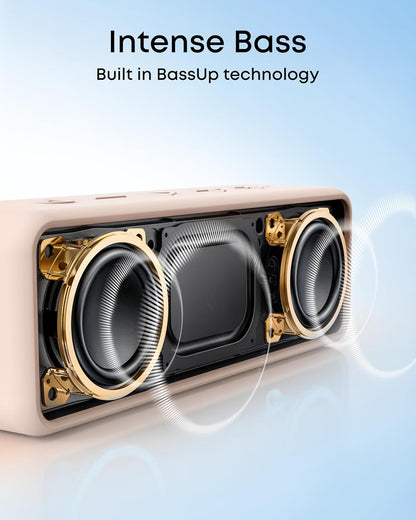 Soundcore 2 Portable Bluetooth Speaker with Stereo Sound, Bluetooth 5, Bassup, IPX7 Waterproof, 24-Hour Playtime, Wireless, Speaker for Home, Outdoors, Travel