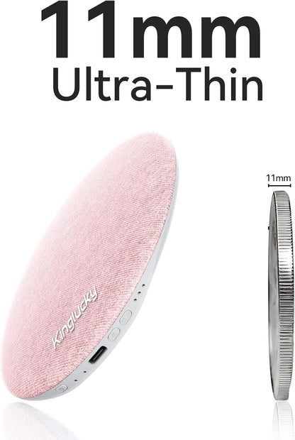 Mini Bluetooth Pillow Speaker, Pink | Built-in Pink Noise White Noise Sound Machine, Under Pillow Design, Headphone-Free, Rechargeable For Side Sleeper