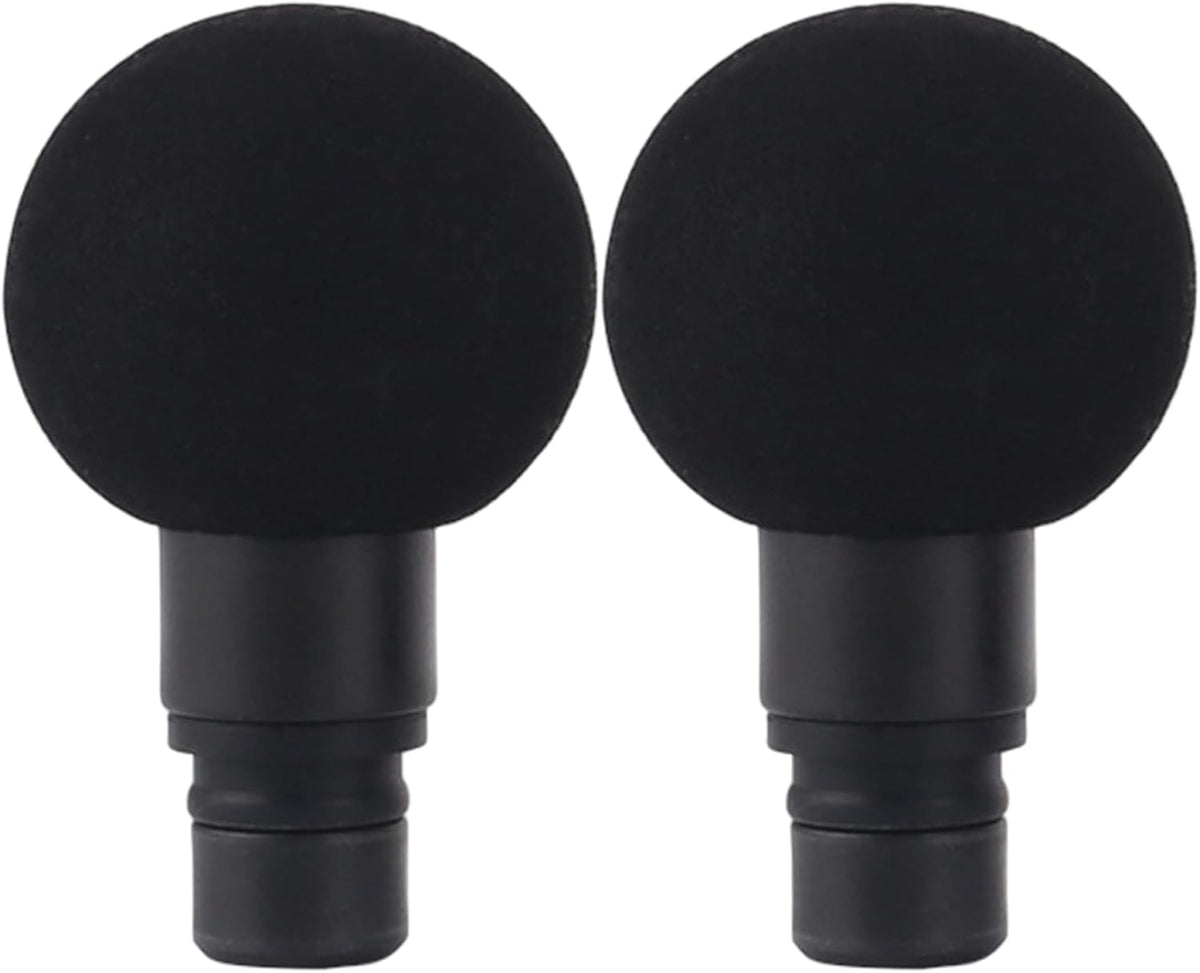 2PCS Massage Gun Heads, Replaceable Massager Gun Attachment Different Muscle Massager Heads Tissue Percussion Plug and Play Salon Tools Home