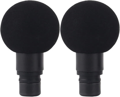 2PCS Massage Gun Heads, Replaceable Massager Gun Attachment Different Muscle Massager Heads Tissue Percussion Plug and Play Salon Tools Home