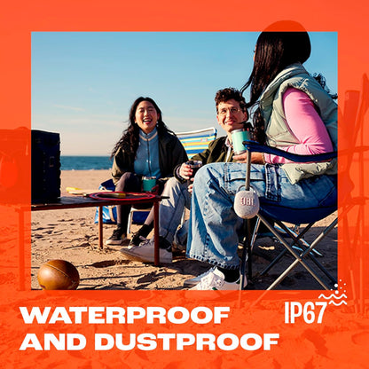 Clip 5 - Ultra-Portable, Waterproof & Dustproof Bluetooth Speaker, Big Pro Sound with Punchy bass, Integrated Carabiner, Up to 12 Hours of Play, Made in Part with Recycled Materials (Purple)