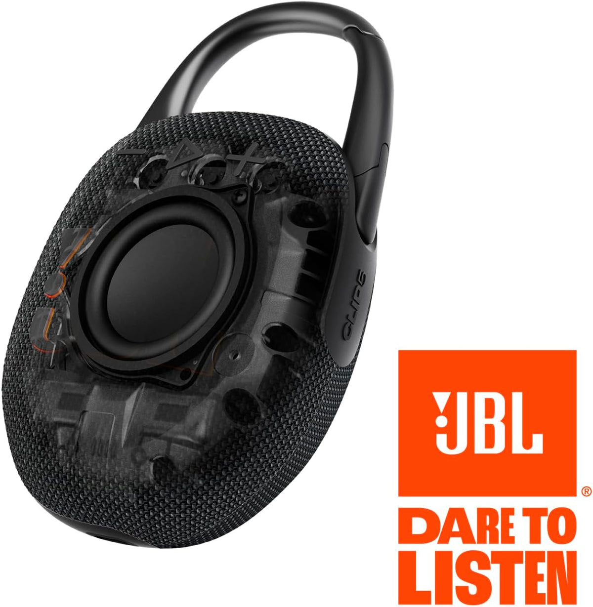 Clip 5 - Ultra-Portable, Waterproof & Dustproof Bluetooth Speaker, Big Pro Sound with Punchy bass, Integrated Carabiner, Up to 12 Hours of Play, Made in Part with Recycled Materials (Purple)
