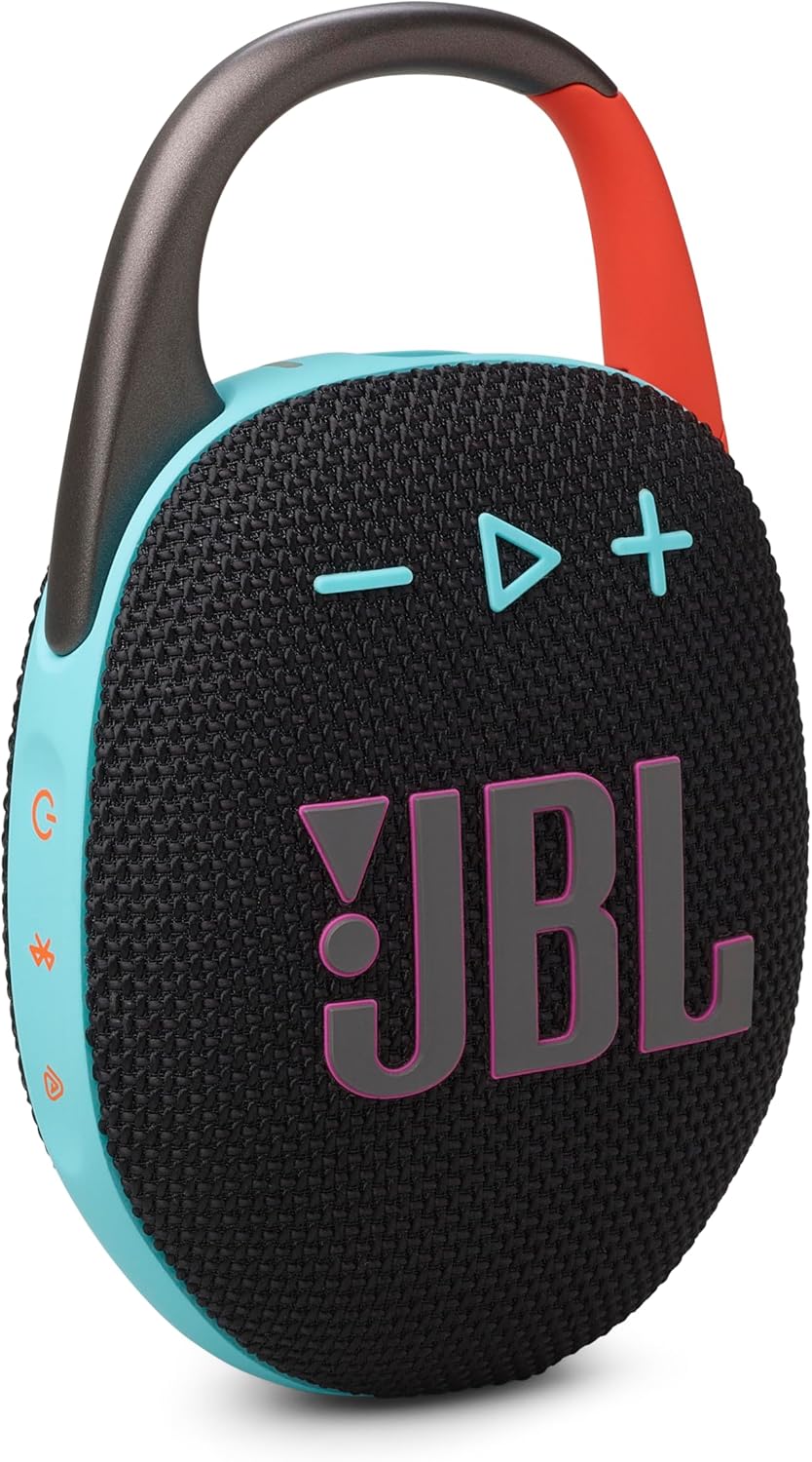 Clip 5 - Ultra-Portable, Waterproof & Dustproof Bluetooth Speaker, Big Pro Sound with Punchy bass, Integrated Carabiner, Up to 12 Hours of Play, Made in Part with Recycled Materials (Purple)