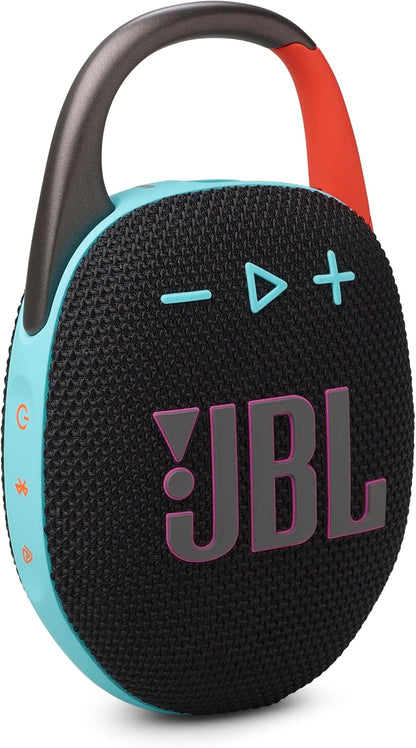 Clip 5 - Ultra-Portable, Waterproof & Dustproof Bluetooth Speaker, Big Pro Sound with Punchy bass, Integrated Carabiner, Up to 12 Hours of Play, Made in Part with Recycled Materials (Purple)