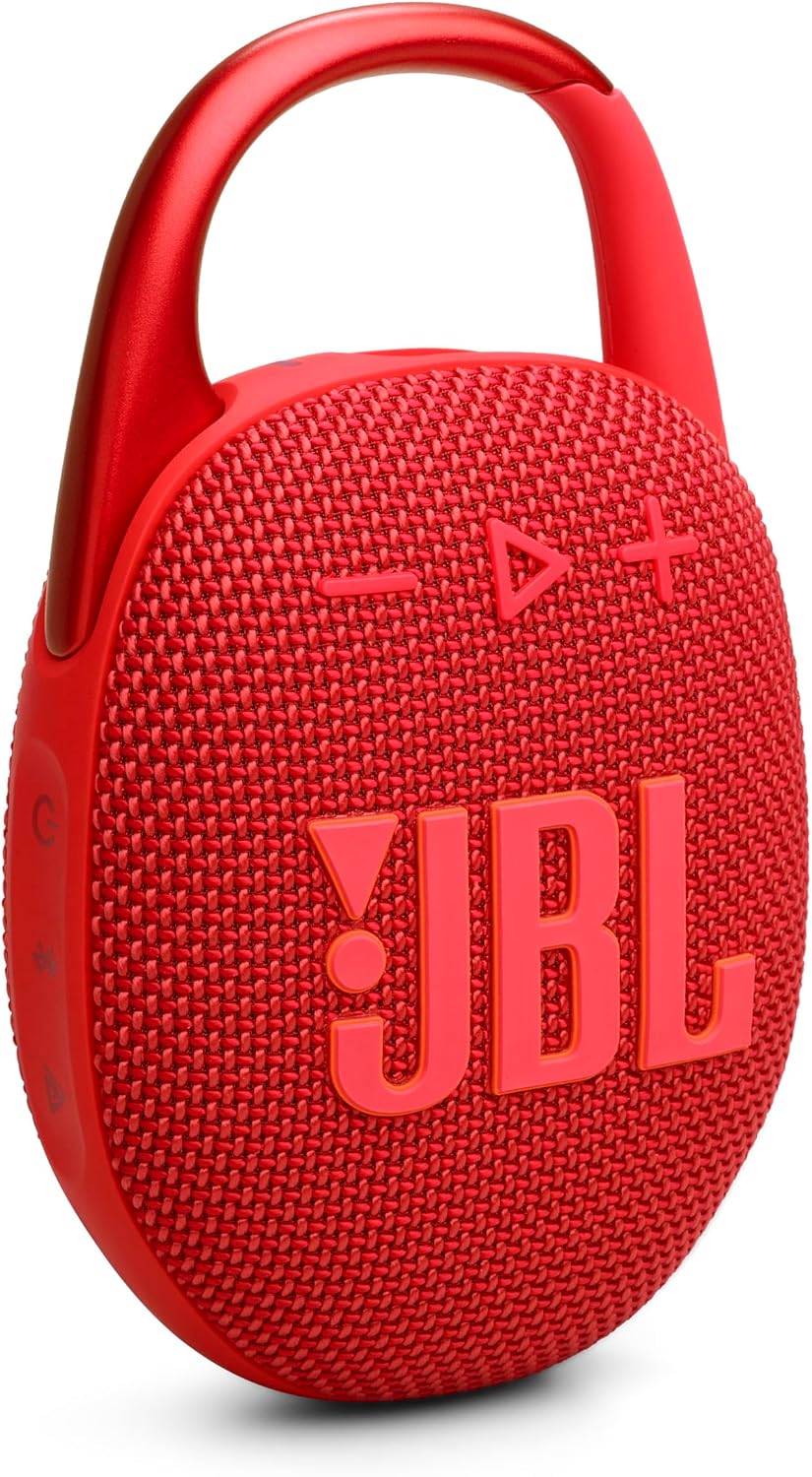 Clip 5 - Ultra-Portable, Waterproof & Dustproof Bluetooth Speaker, Big Pro Sound with Punchy bass, Integrated Carabiner, Up to 12 Hours of Play, Made in Part with Recycled Materials (Purple)