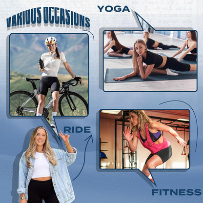 4 Pack Biker Shorts for Women - 8”/3”/5” High Waist Tummy Control Summer Workout Shorts for Running Yoga Athletic