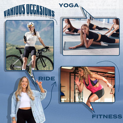 4 Pack Biker Shorts for Women - 8”/3”/5” High Waist Tummy Control Summer Workout Shorts for Running Yoga Athletic