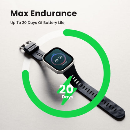 Bip 6 Smart Watch 46mm, 14 Day Battery, 1.97" AMOLED Display, GPS & Free Maps, AI, Bluetooth Call & Text, Health, Fitness & Sleep Tracker, 140+ Workout Modes, 5 ATM Water-Resistance, Black