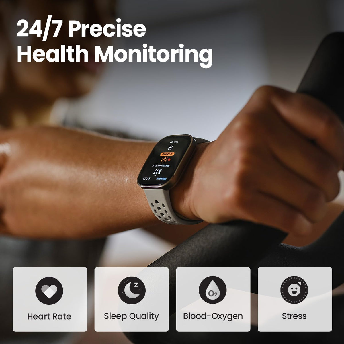 Bip 6 Smart Watch 46mm, 14 Day Battery, 1.97" AMOLED Display, GPS & Free Maps, AI, Bluetooth Call & Text, Health, Fitness & Sleep Tracker, 140+ Workout Modes, 5 ATM Water-Resistance, Black
