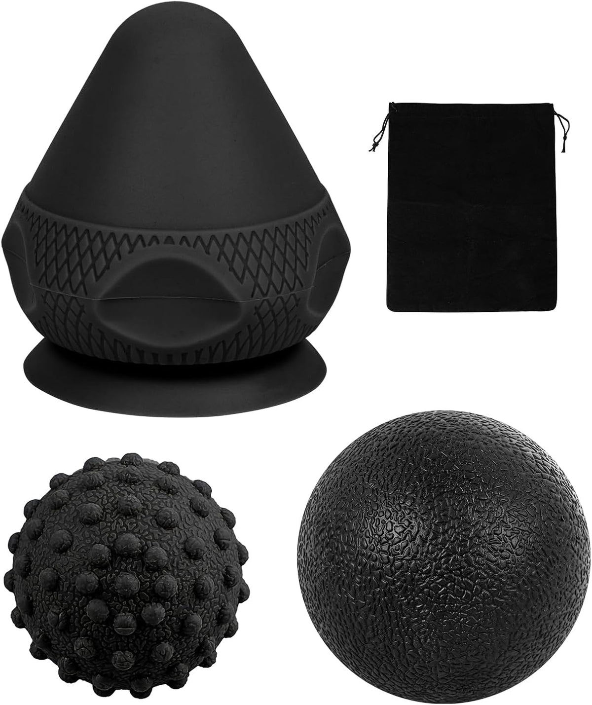 Massage Lacrosse Ball for Sore Muscles, Shoulders, Neck, Back, Foot, Body, Deep Tissue, Trigger Point, Muscle Knots, Yoga and Myofascial Release (Blue)