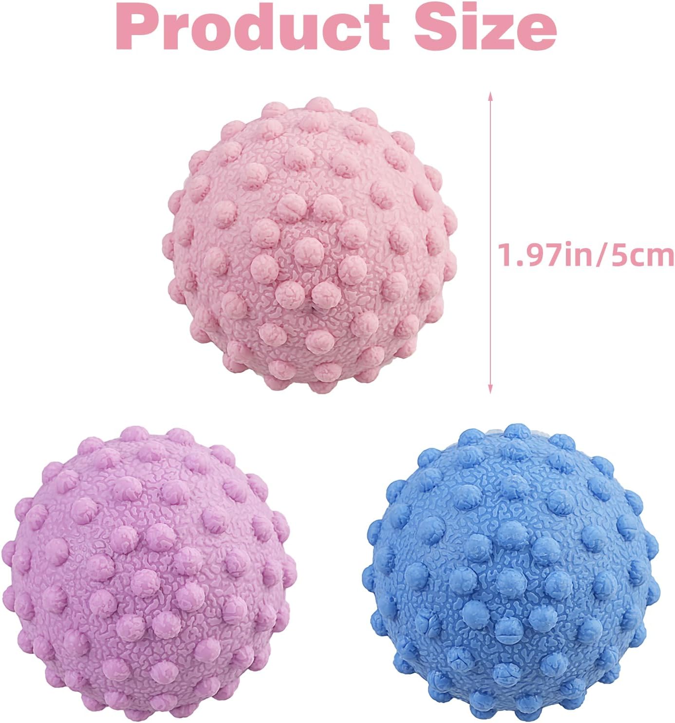 Massage Lacrosse Ball for Sore Muscles, Shoulders, Neck, Back, Foot, Body, Deep Tissue, Trigger Point, Muscle Knots, Yoga and Myofascial Release (Blue)