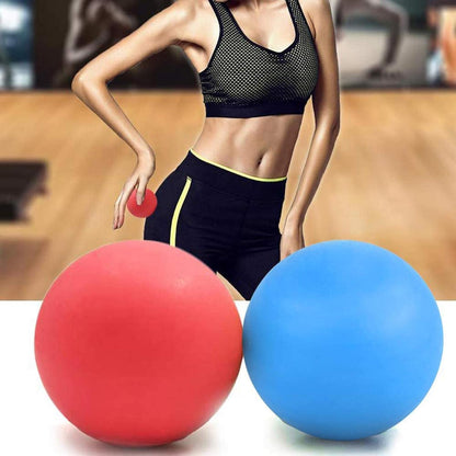 Massage Lacrosse Ball for Sore Muscles, Shoulders, Neck, Back, Foot, Body, Deep Tissue, Trigger Point, Muscle Knots, Yoga and Myofascial Release (Blue)