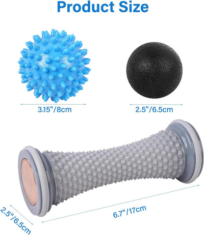 Massage Lacrosse Ball for Sore Muscles, Shoulders, Neck, Back, Foot, Body, Deep Tissue, Trigger Point, Muscle Knots, Yoga and Myofascial Release (Blue)
