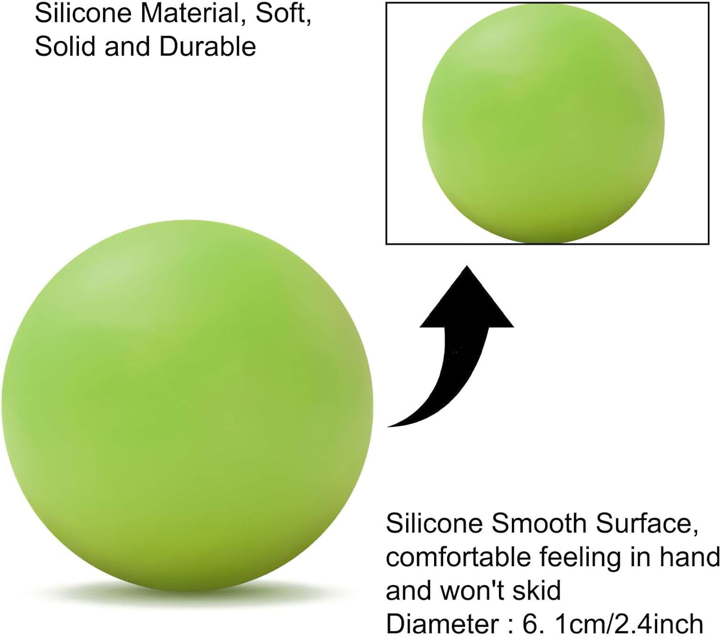 Massage Lacrosse Ball for Sore Muscles, Shoulders, Neck, Back, Foot, Body, Deep Tissue, Trigger Point, Muscle Knots, Yoga and Myofascial Release (Blue)