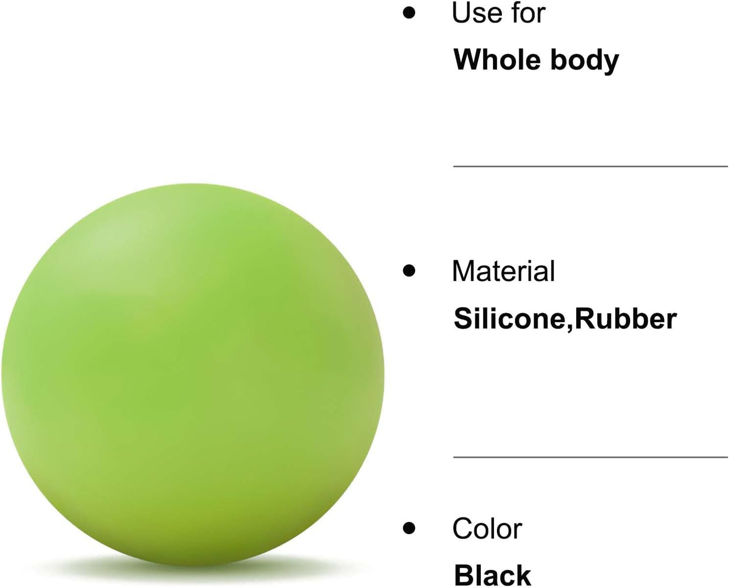 Massage Lacrosse Ball for Sore Muscles, Shoulders, Neck, Back, Foot, Body, Deep Tissue, Trigger Point, Muscle Knots, Yoga and Myofascial Release (Blue)