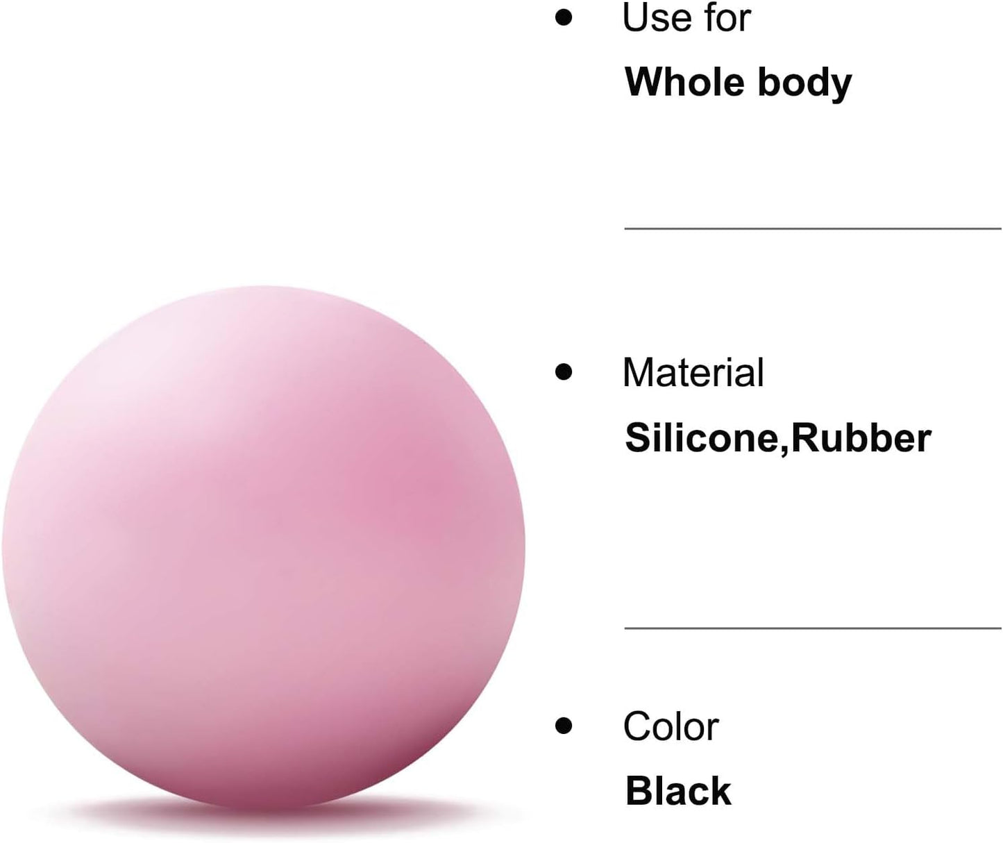 Massage Lacrosse Ball for Sore Muscles, Shoulders, Neck, Back, Foot, Body, Deep Tissue, Trigger Point, Muscle Knots, Yoga and Myofascial Release (Blue)