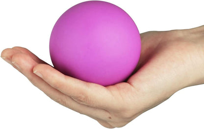 Massage Lacrosse Ball for Sore Muscles, Shoulders, Neck, Back, Foot, Body, Deep Tissue, Trigger Point, Muscle Knots, Yoga and Myofascial Release (Blue)