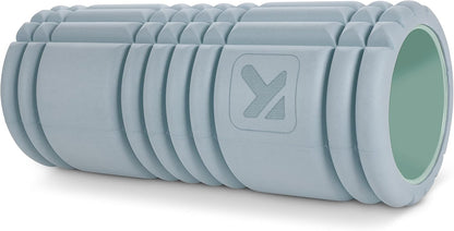 Therapy Grid Patented Multi-Density Foam Massage Roller (80% Recycled) Exercise, Deep Tissue Muscle Recovery - Muscle Pain&Tightness, Improves Circulation (13"), Blue