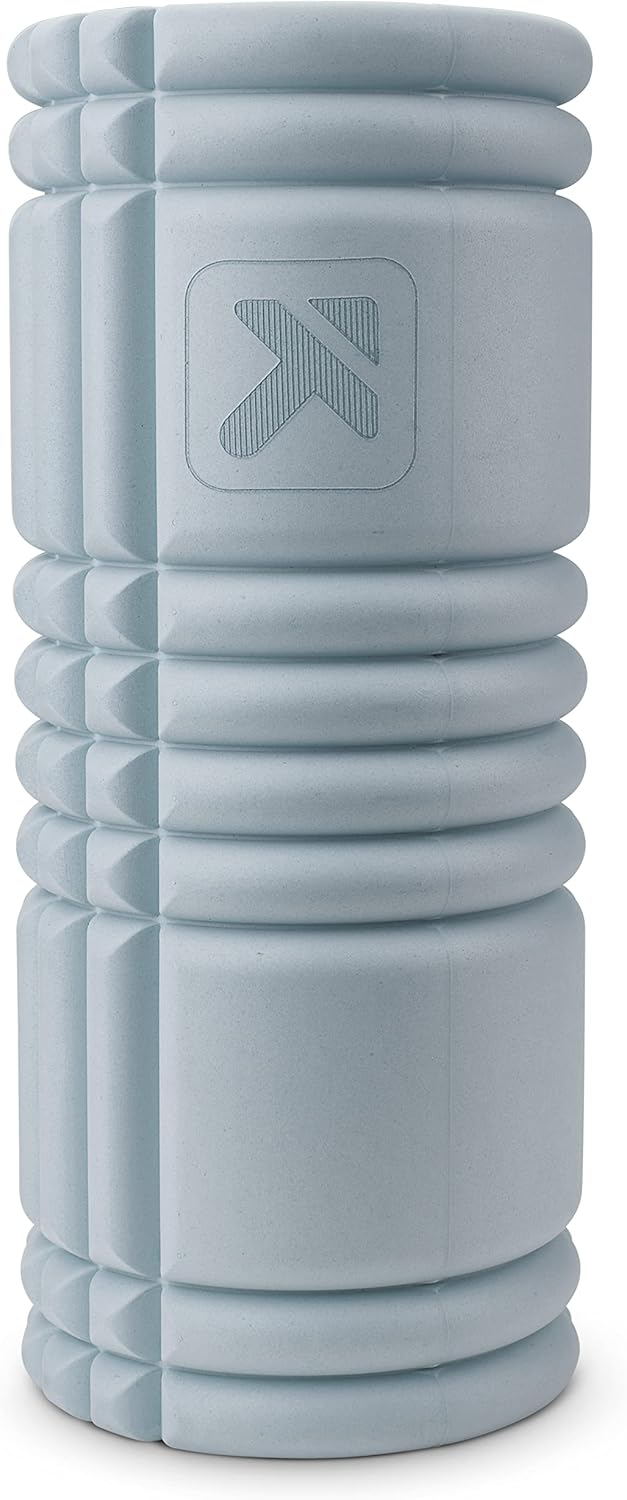 Therapy Grid Patented Multi-Density Foam Massage Roller (80% Recycled) Exercise, Deep Tissue Muscle Recovery - Muscle Pain&Tightness, Improves Circulation (13"), Blue