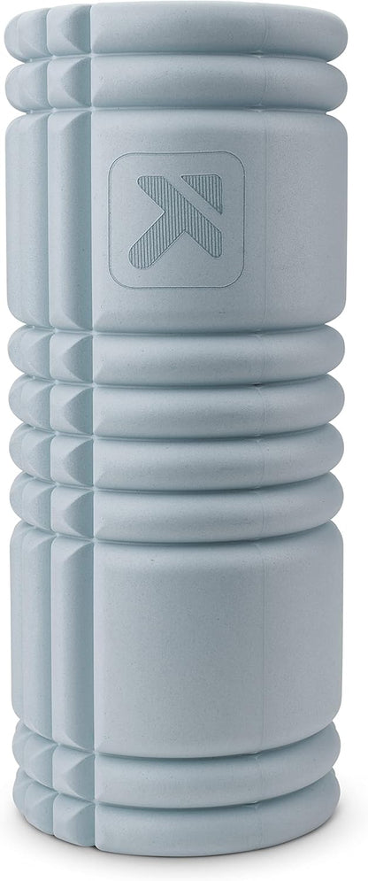 Therapy Grid Patented Multi-Density Foam Massage Roller (80% Recycled) Exercise, Deep Tissue Muscle Recovery - Muscle Pain&Tightness, Improves Circulation (13"), Blue