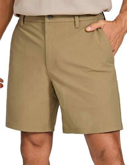 All Day Comfy Golf Shorts 7"/9" | Decent Stretch, Wrinkle-Resistant, Casual, Flat Front, Pockets, for Men