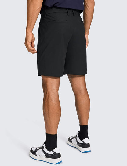 All Day Comfy Golf Shorts 7"/9" | Decent Stretch, Wrinkle-Resistant, Casual, Flat Front, Pockets, for Men