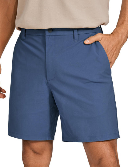 All Day Comfy Golf Shorts 7"/9" | Decent Stretch, Wrinkle-Resistant, Casual, Flat Front, Pockets, for Men