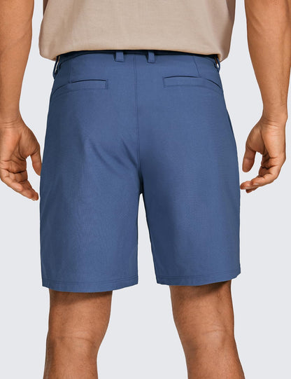 All Day Comfy Golf Shorts 7"/9" | Decent Stretch, Wrinkle-Resistant, Casual, Flat Front, Pockets, for Men