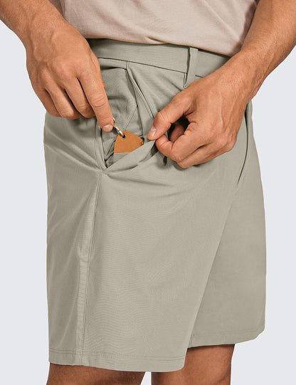 All Day Comfy Golf Shorts 7"/9" | Decent Stretch, Wrinkle-Resistant, Casual, Flat Front, Pockets, for Men