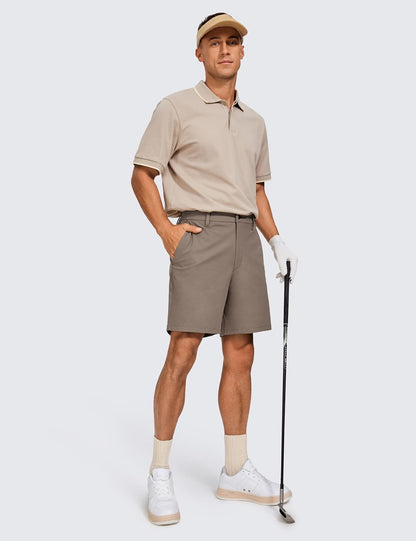 All Day Comfy Golf Shorts 7"/9" | Decent Stretch, Wrinkle-Resistant, Casual, Flat Front, Pockets, for Men