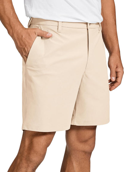 All Day Comfy Golf Shorts 7"/9" | Decent Stretch, Wrinkle-Resistant, Casual, Flat Front, Pockets, for Men