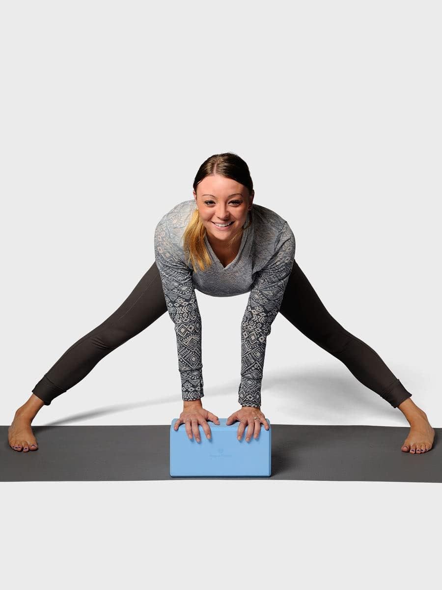 5 in. Big Foam Yoga Block - Extra Large Size, Dense Foam, Reliable Support, Beveled Edges for Comfort, Great if You're Taller or Less Flexible