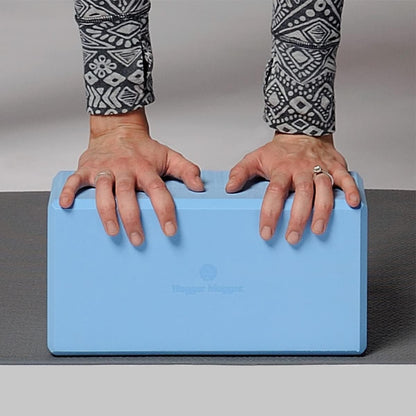 5 in. Big Foam Yoga Block - Extra Large Size, Dense Foam, Reliable Support, Beveled Edges for Comfort, Great if You're Taller or Less Flexible