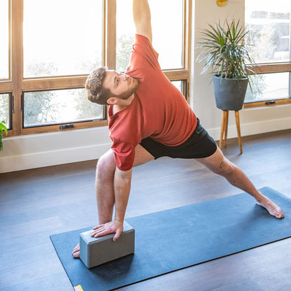5 in. Big Foam Yoga Block - Extra Large Size, Dense Foam, Reliable Support, Beveled Edges for Comfort, Great if You're Taller or Less Flexible