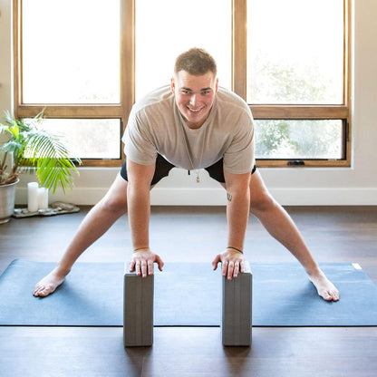 5 in. Big Foam Yoga Block - Extra Large Size, Dense Foam, Reliable Support, Beveled Edges for Comfort, Great if You're Taller or Less Flexible