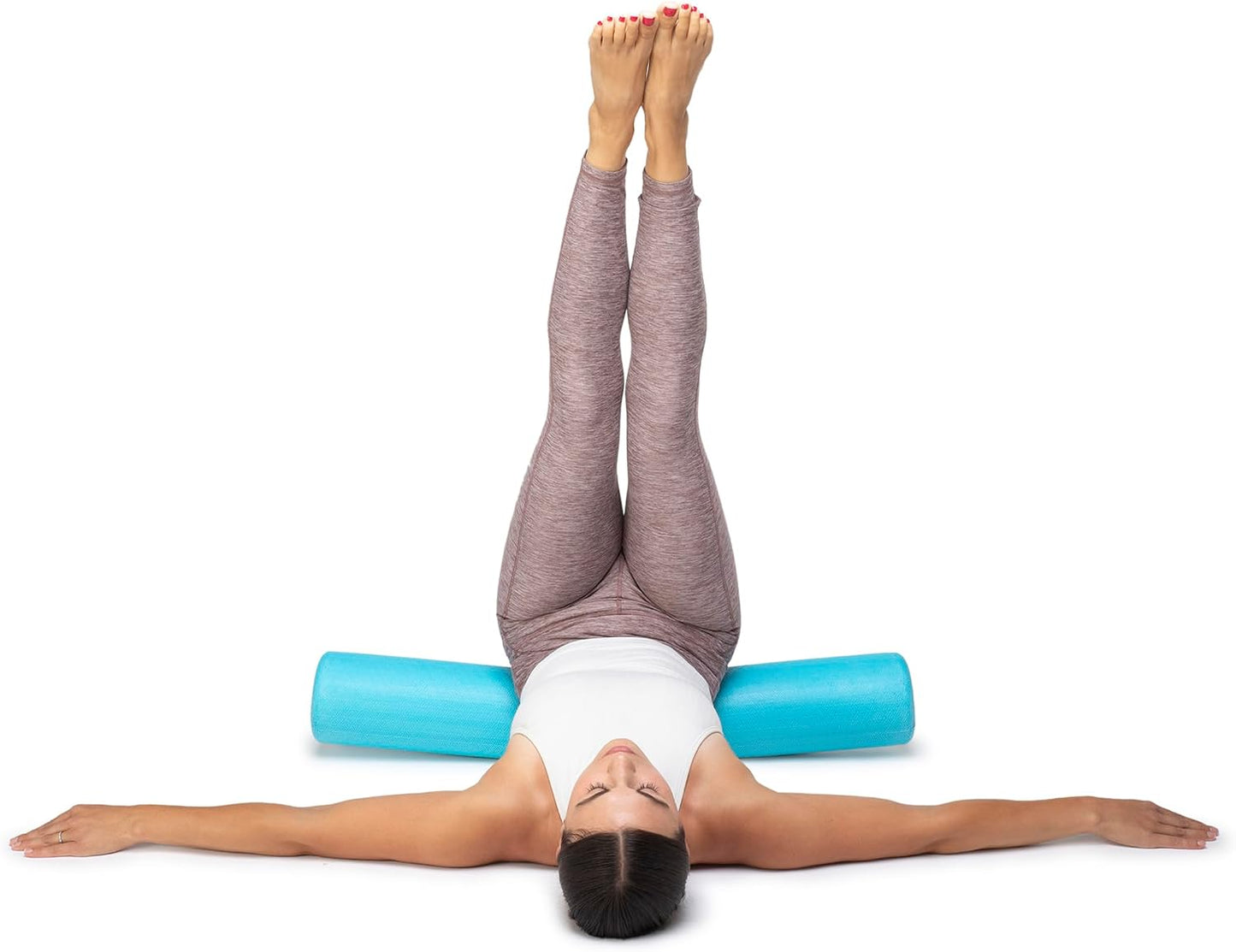 PRO-Roller Super Soft Density Foam Roller – Round, Light Blue, 36"x 6" | Low density foam roller for exercise, gentle massage, and physical therapy, gentle, forgiving compression, 36" x 6" round