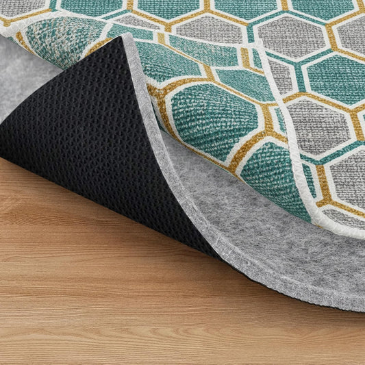 Non Slip Area Rug Gripper 2x3 Feet, Rug Gripper for Hardwood Floors, Laminate, Vinyl, Stone & Tile, Anti Slip Area Rug Pad for Under Rugs