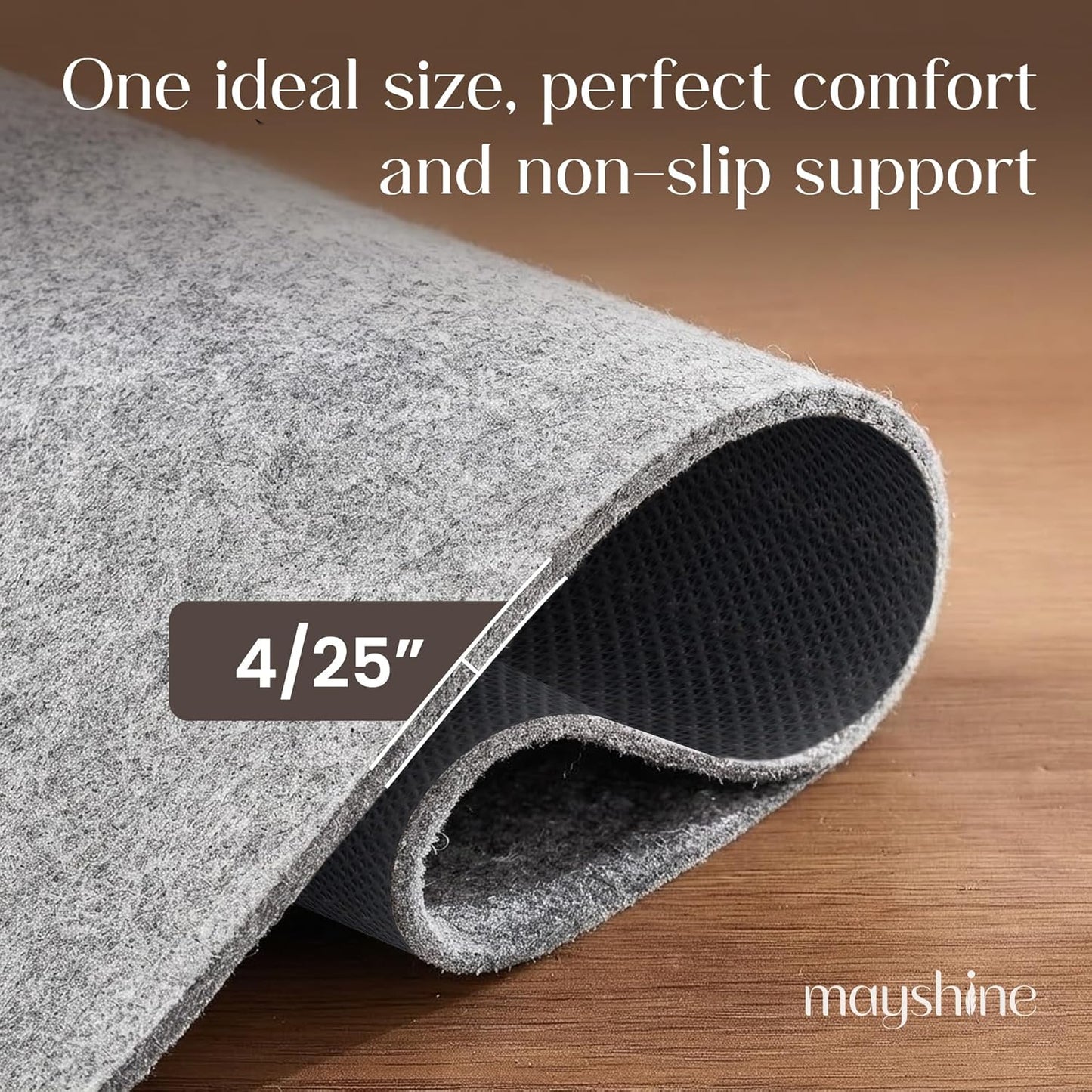 Non Slip Area Rug Gripper 2x3 Feet, Rug Gripper for Hardwood Floors, Laminate, Vinyl, Stone & Tile, Anti Slip Area Rug Pad for Under Rugs