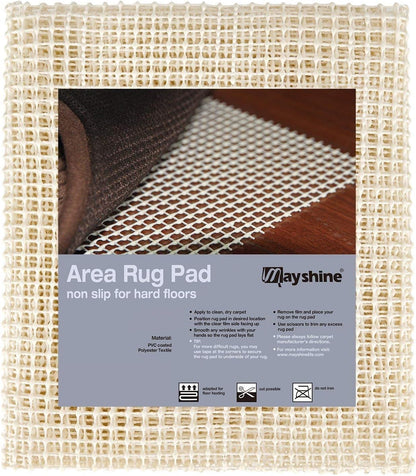 Non Slip Area Rug Gripper 2x3 Feet, Rug Gripper for Hardwood Floors, Laminate, Vinyl, Stone & Tile, Anti Slip Area Rug Pad for Under Rugs
