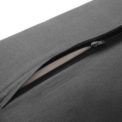 Yoga Meditation Cushion, 25" x 12" Rectangular Bolster with Organic Cotton Cover