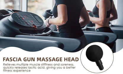 Fascia Gun Massage Head 20mm Diameter Muscle Head Accessory Deep Tissue Applicator for Buttocks (2.4in Big Ball Heads)