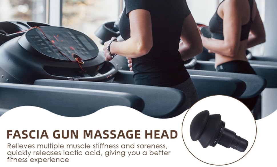 Fascia Gun Massage Head 20mm Diameter Muscle Head Accessory Deep Tissue Applicator for Buttocks (2.4in Big Ball Heads)