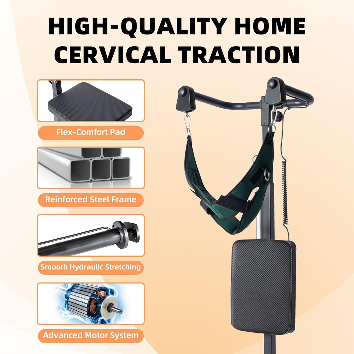 Cervical Neck Traction Device, Home Neck Traction, Upgrade to Electric Dual Mode to Relieve NeckPain, NeckStretcher Suitable for Cervical Problems, Intervertebral Disc Degeneration