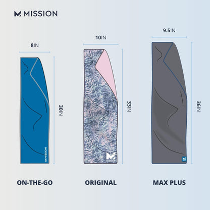 Max Plus Cooling Towel- Soft, Durable Microfiber - Cools Up to 3 Hours - UPF 50 Sun Protection - Machine Washable