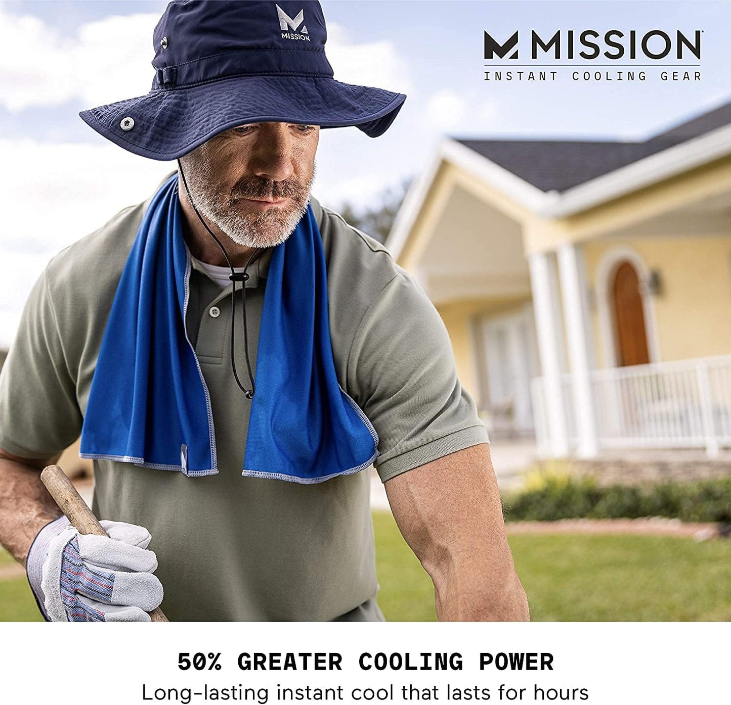 Max Plus Cooling Towel- Soft, Durable Microfiber - Cools Up to 3 Hours - UPF 50 Sun Protection - Machine Washable