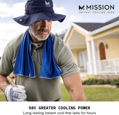 Max Plus Cooling Towel- Soft, Durable Microfiber - Cools Up to 3 Hours - UPF 50 Sun Protection - Machine Washable