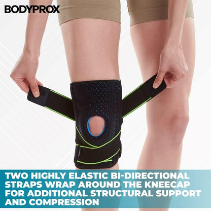 Knee Brace with Side Stabilizers & Patella Gel Pad Support | Knee brace for women, knee brace for men; helps support knee pain and steady daily movement.