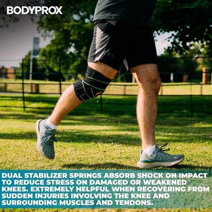 Knee Brace with Side Stabilizers & Patella Gel Pad Support | Knee brace for women, knee brace for men; helps support knee pain and steady daily movement.