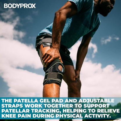 Knee Brace with Side Stabilizers & Patella Gel Pad Support | Knee brace for women, knee brace for men; helps support knee pain and steady daily movement.